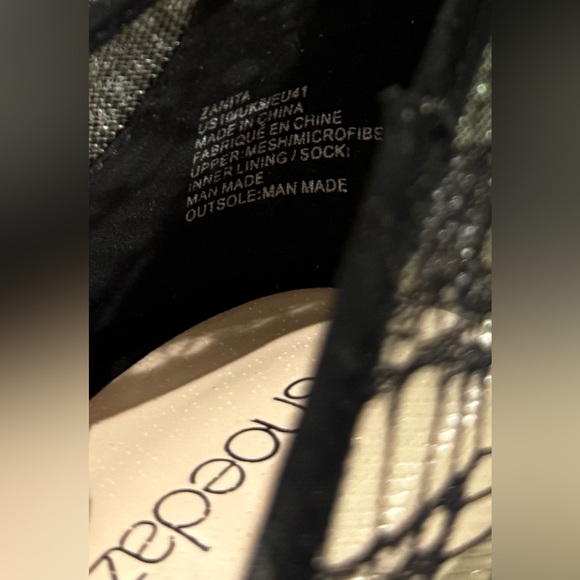 Shoe Dazzle Zanita Black Lace Pointed Toe Stiletto Heels (Size 10) - Picture 9 of 10